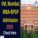 IIM Mumbai MBA BPGP Admission 2026 Open; Check Round-Wise Schedule Here